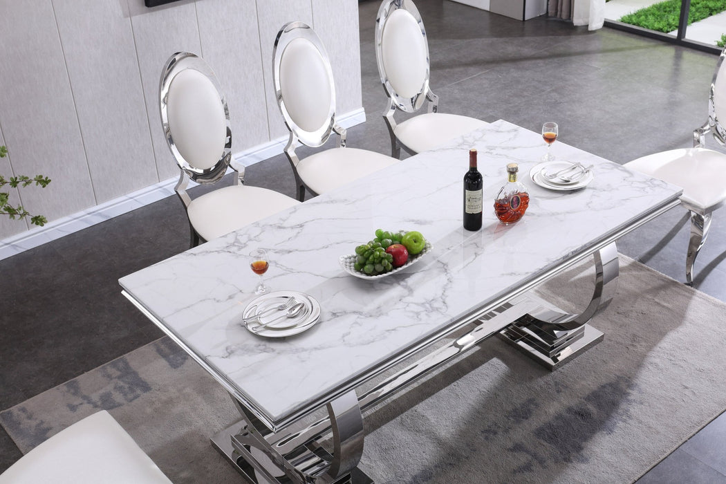 RDT316SM MARBLE DINING TABLE - ARTISAN FURNITURE