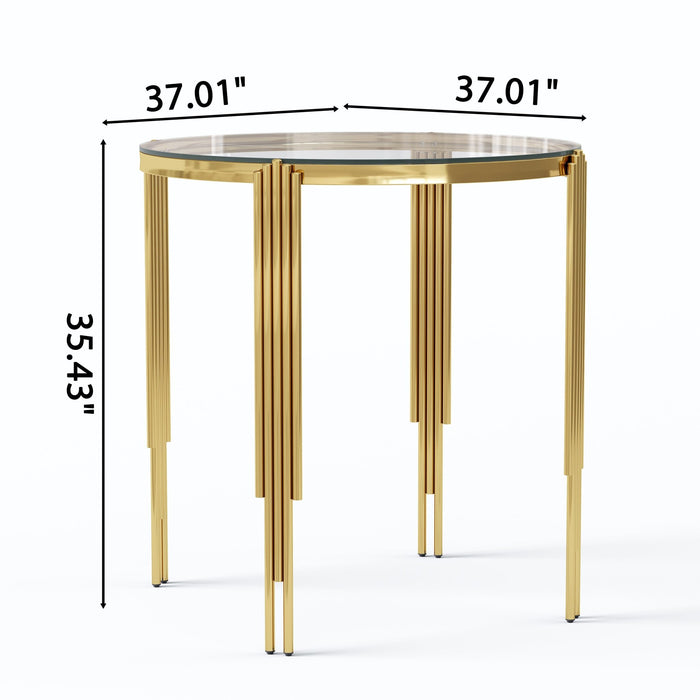 DT0315 ROUND DINING BAR TABLE