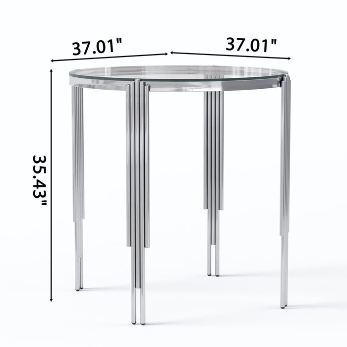 DT0315 ROUND DINING BAR TABLE