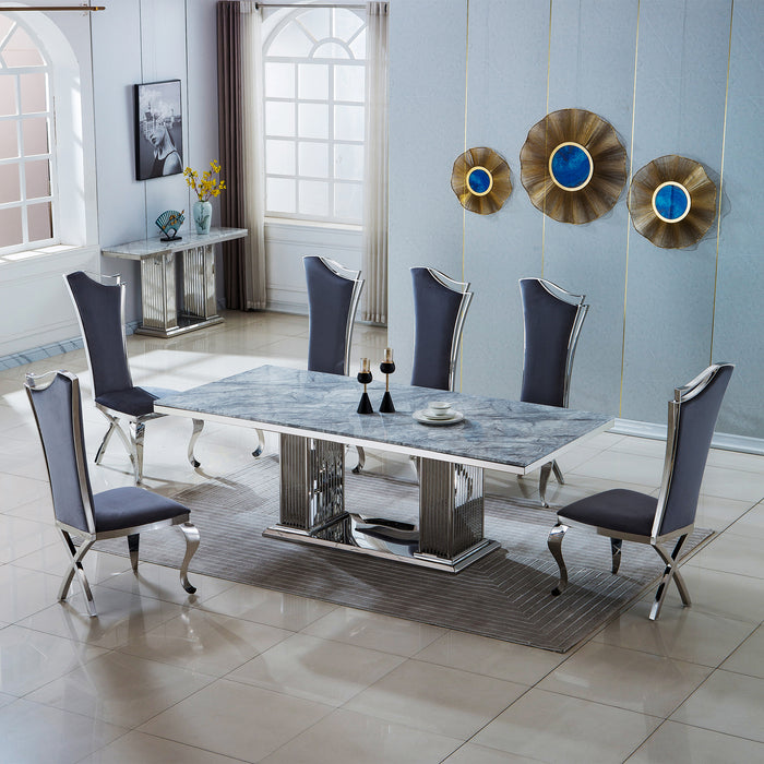 DT311 MARBLE DINING TABLE