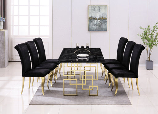 RDT211GMB MARBLE DINING TABLE - ARTISAN FURNITURE