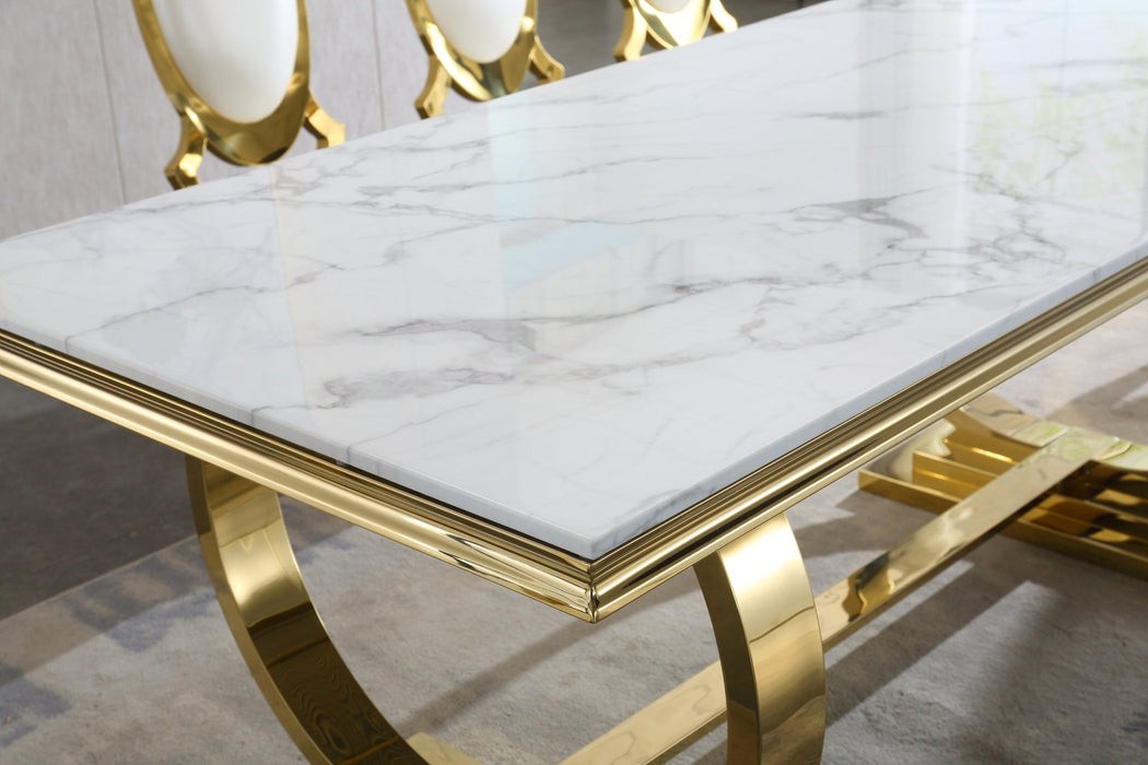 RDT316GM MARBLE DINING TABLE - ARTISAN FURNITURE