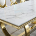 RDT316GM MARBLE DINING TABLE - ARTISAN FURNITURE