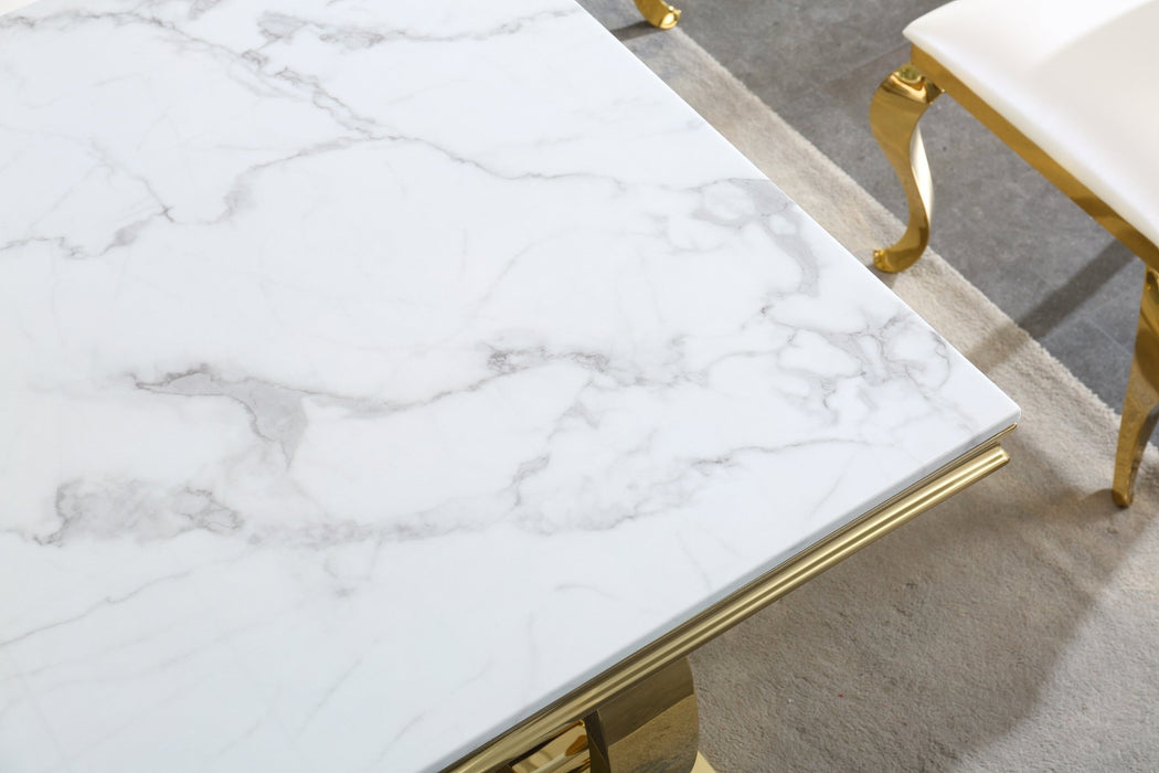 RDT316GM MARBLE DINING TABLE - ARTISAN FURNITURE