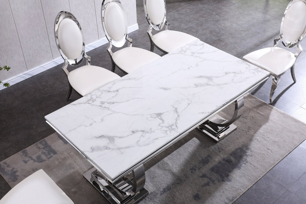 RDT316SM MARBLE DINING TABLE - ARTISAN FURNITURE