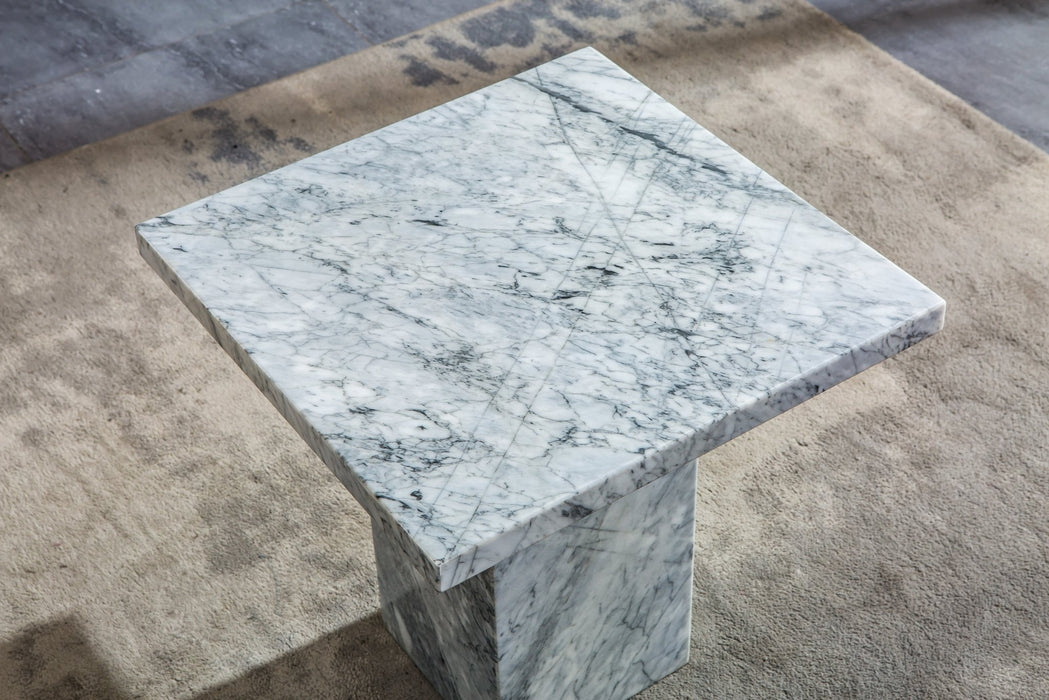 ET306BMW MARBLE END TABLE - ARTISAN FURNITURE