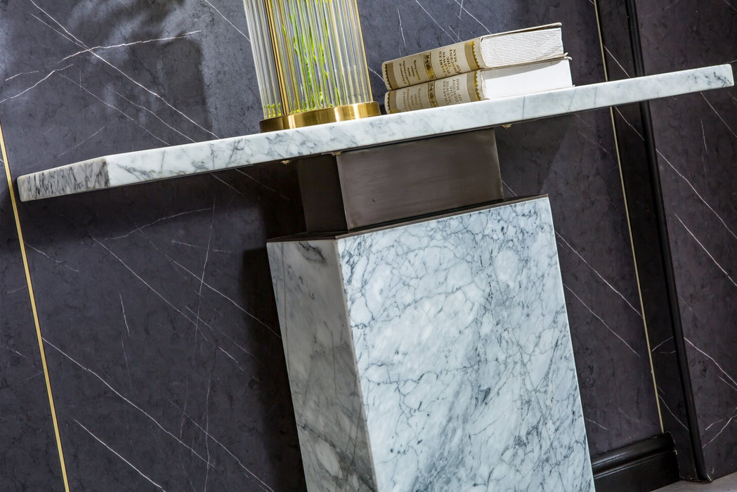 ST306BMW MARBLE CONSOLE TABLE - ARTISAN FURNITURE