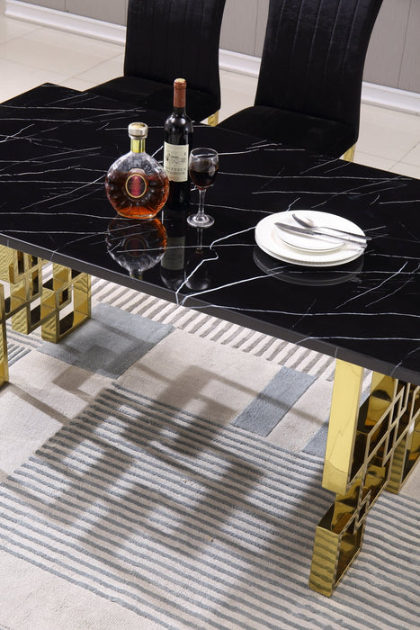 RDT213GMB MARBLE DINING TABLE - ARTISAN FURNITURE