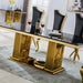 DT311GMB MARBLE DINING TABLE - ARTISAN FURNITURE