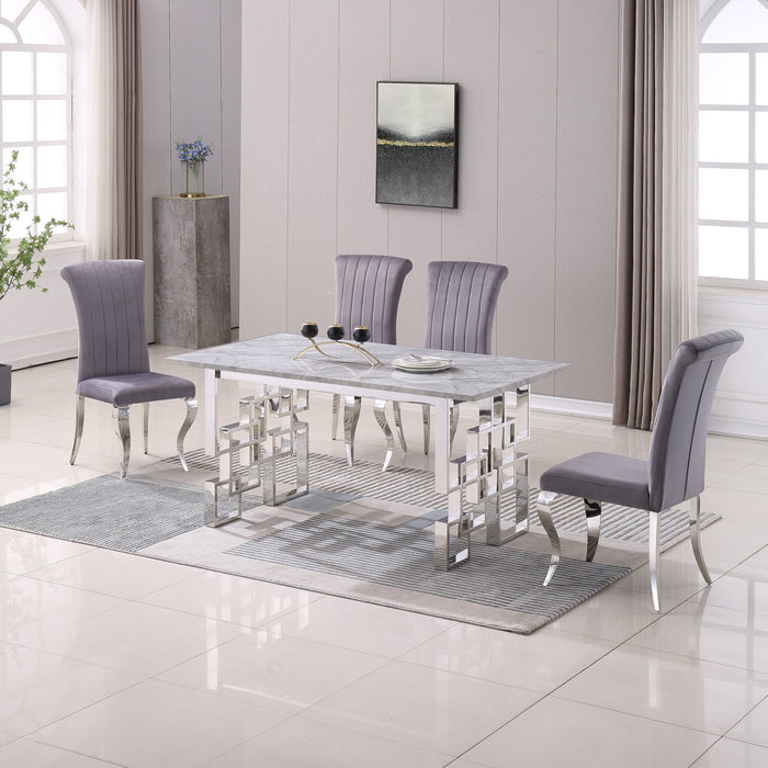 RDT213SMG MARBLE DINING TABLE - ARTISAN FURNITURE