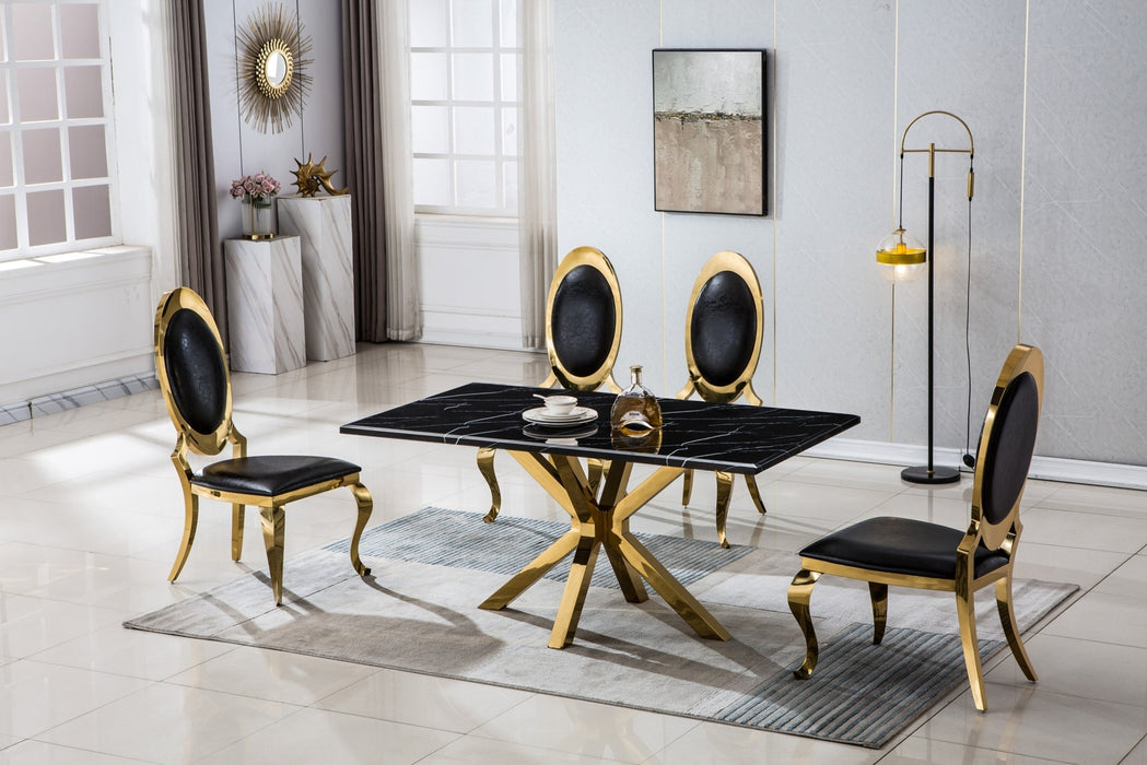 DT202GMB MARBLE DINING TABLE - ARTISAN FURNITURE