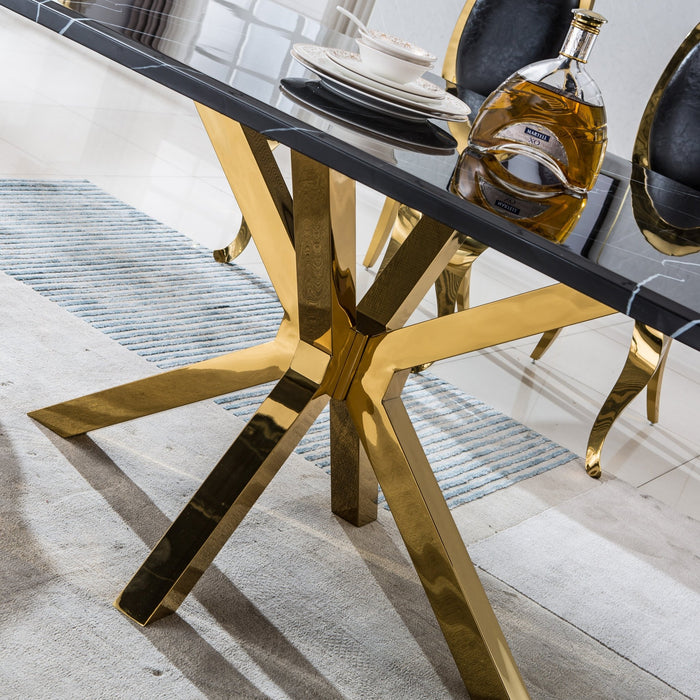 DT202GMB MARBLE DINING TABLE - ARTISAN FURNITURE