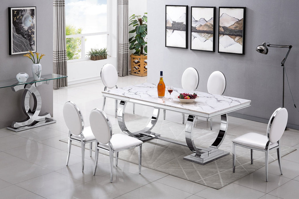 RDT316SM MARBLE DINING TABLE - ARTISAN FURNITURE