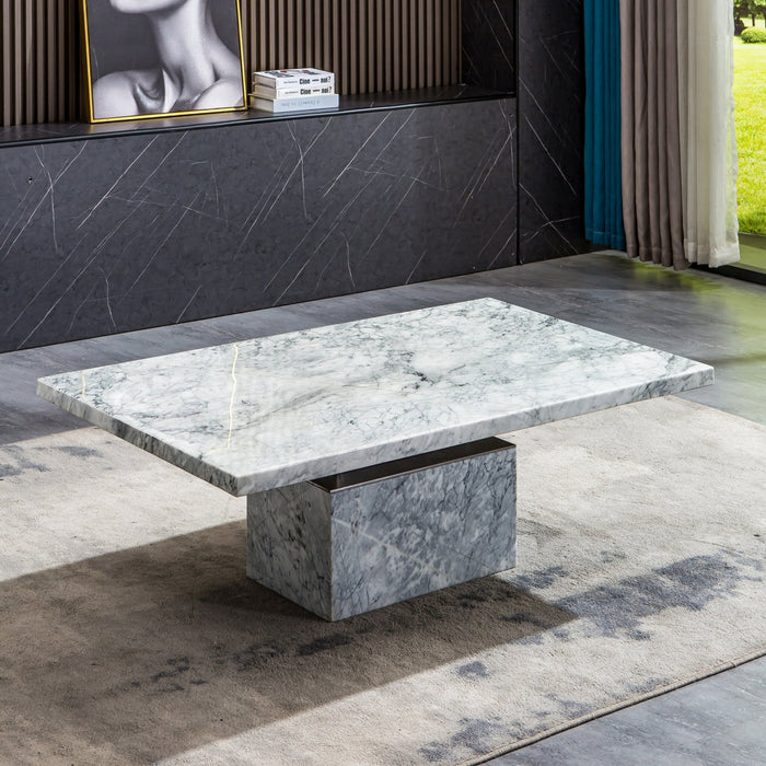 CT306BMW MARBLE COFFEE TABLE - ARTISAN FURNITURE