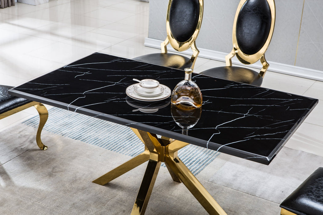 DT202GMB MARBLE DINING TABLE - ARTISAN FURNITURE