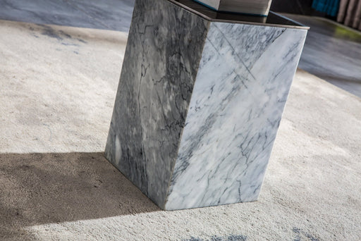 ET306BMW MARBLE END TABLE - ARTISAN FURNITURE