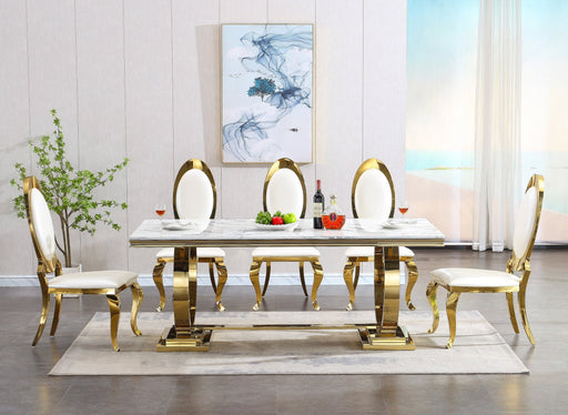 RDT316GM MARBLE DINING TABLE - ARTISAN FURNITURE