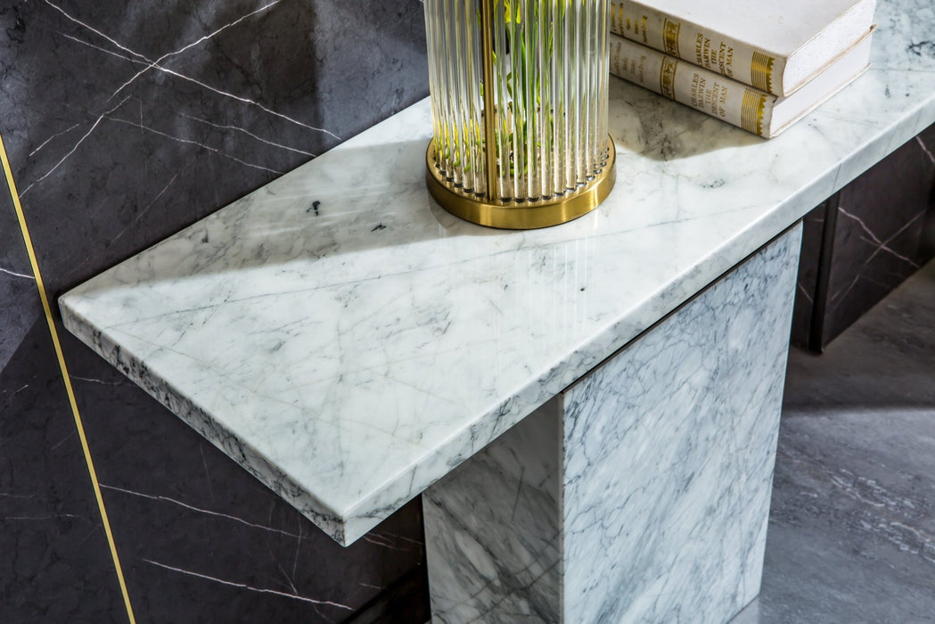 ST306BMW MARBLE CONSOLE TABLE - ARTISAN FURNITURE