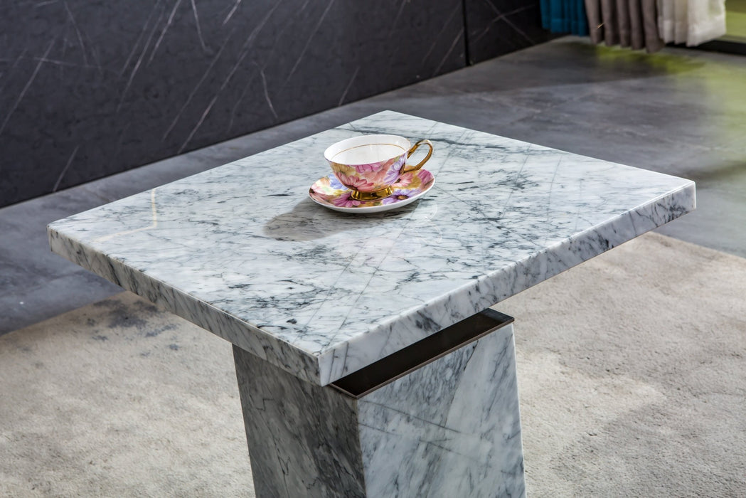 ET306BMW MARBLE END TABLE - ARTISAN FURNITURE